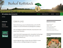 Tablet Screenshot of biohof-rottstock.de